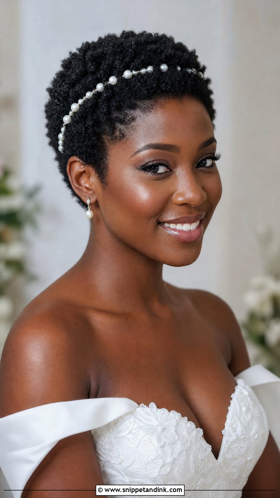 4C Hair TWA Wedding Hairstyle - Snippet and Ink - 15 4c Hair Wedding Hairstyles