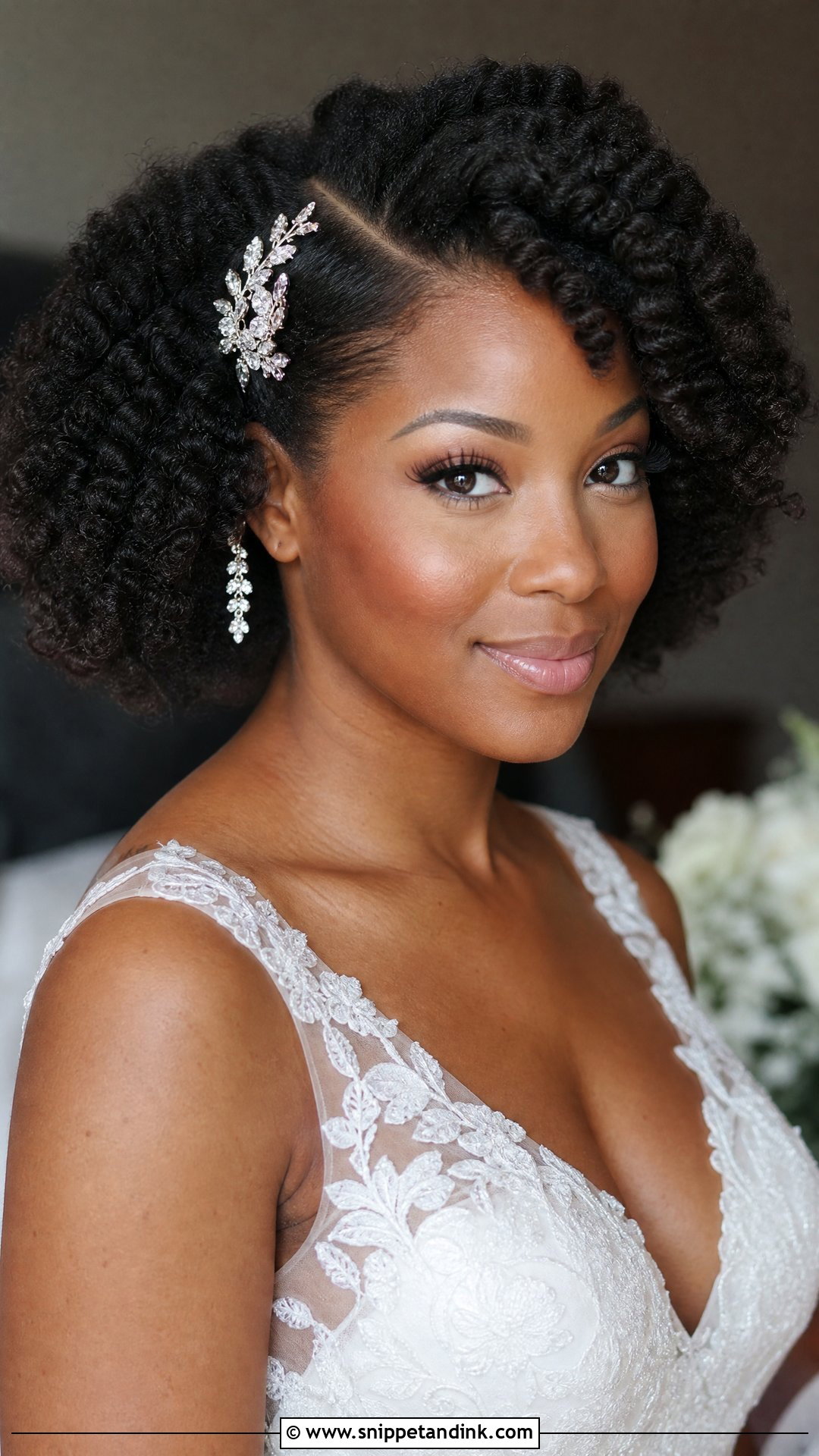 4C Hair Twist Out Wedding Hairstyle - Snippet and Ink - 15 4c Hair Wedding Hairstyles