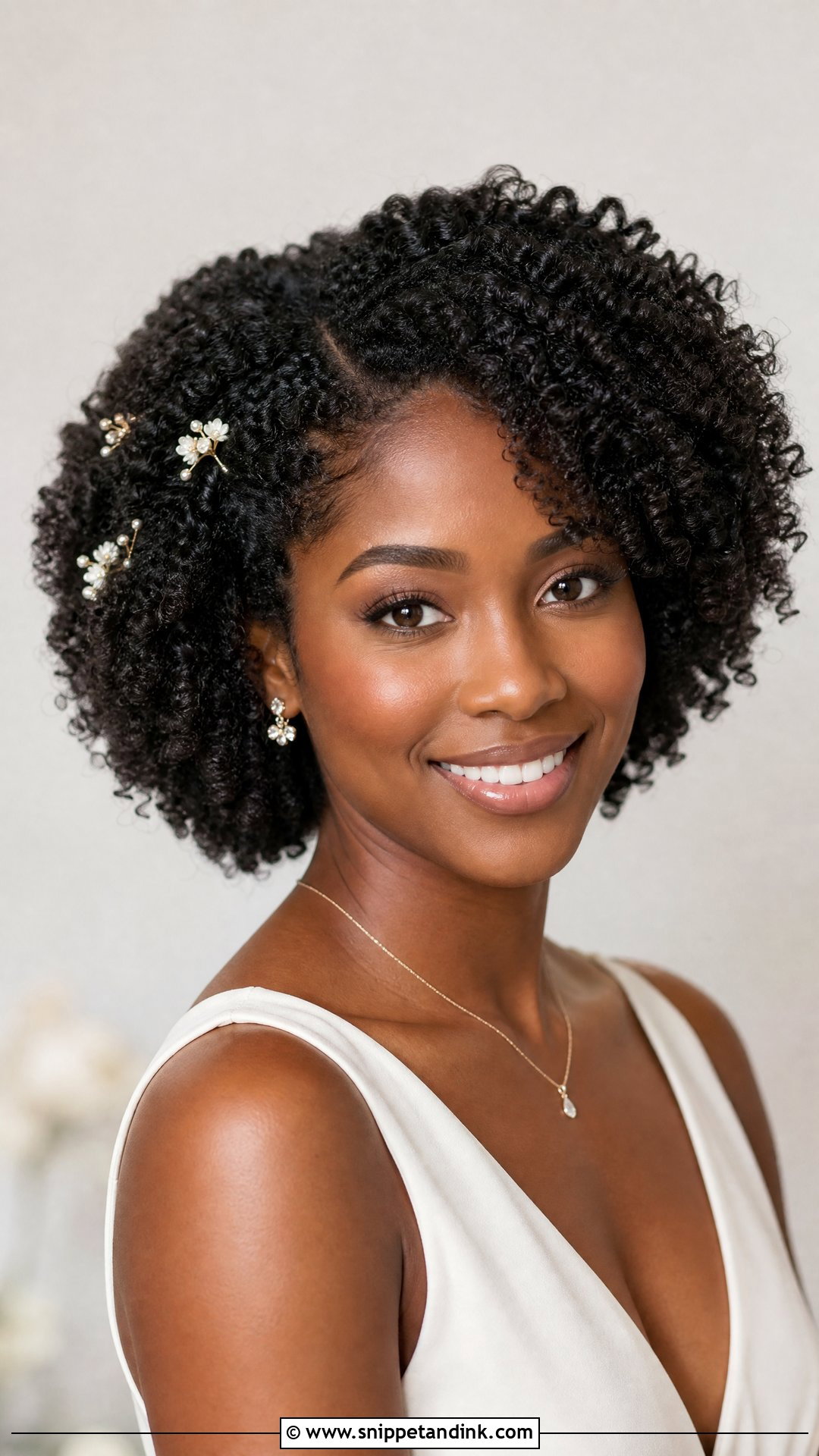 4C Hair Wash And Go Wedding Hairstyle - Snippet and Ink - 15 4c Hair Wedding Hairstyles