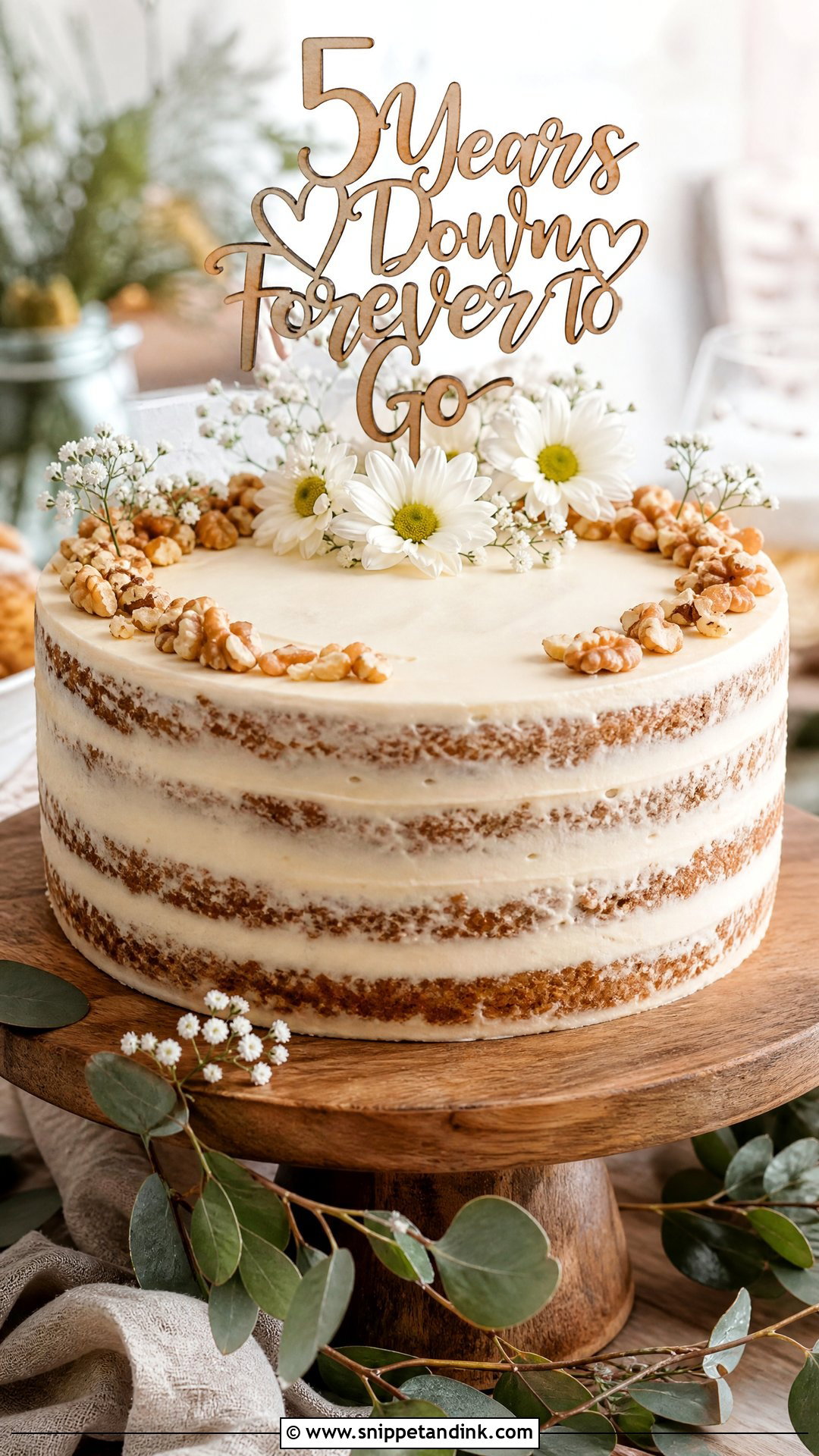 5 Year Anniversary Carrot Cake - Snippet and Ink - 25 5 Year Anniversary Cake Ideas