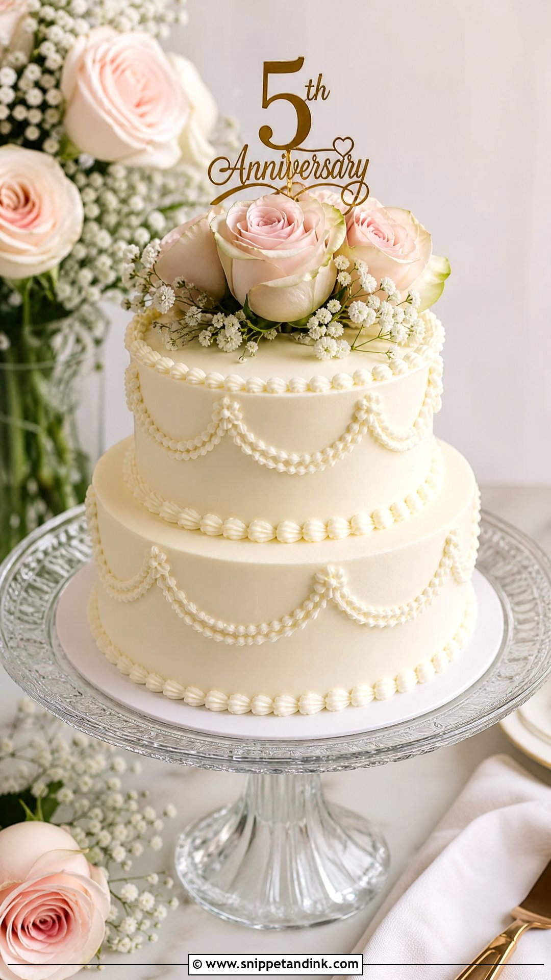 5 Year Anniversary Mini Wedding Cake - Snippet and Ink - 25 5 Year Anniversary Cake Ideas