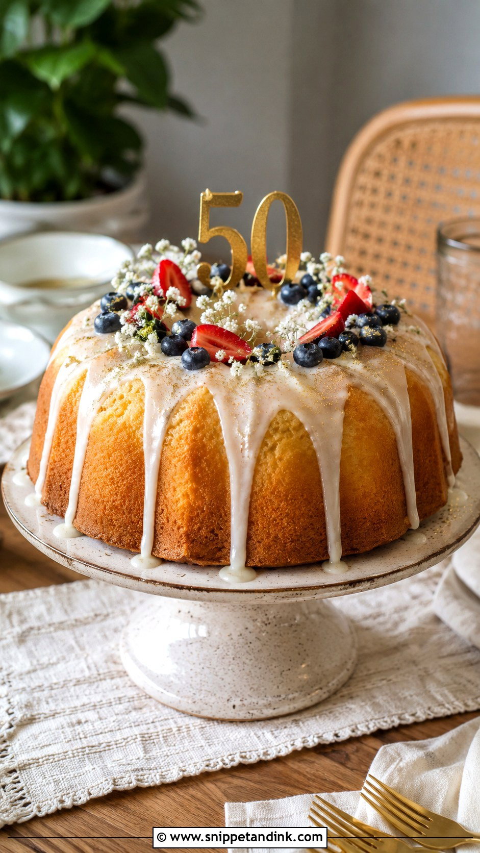 50th Anniversary Bundt Cake - Snippet and Ink - 20 50 Year Anniversary Cake Ideas