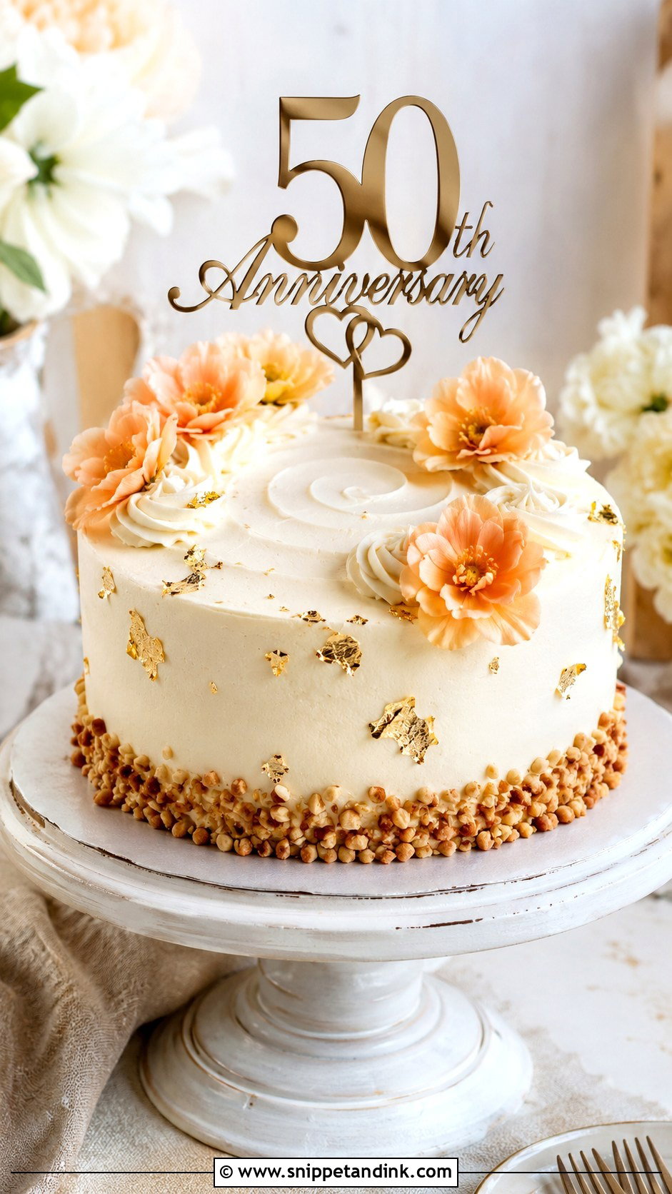 50th Anniversary Carrot Cake - Snippet and Ink - 20 50 Year Anniversary Cake Ideas