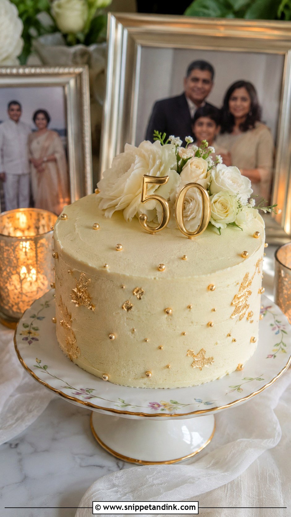 50th Anniversary Mini Cake - Snippet and Ink - 20 50 Year Anniversary Cake Ideas