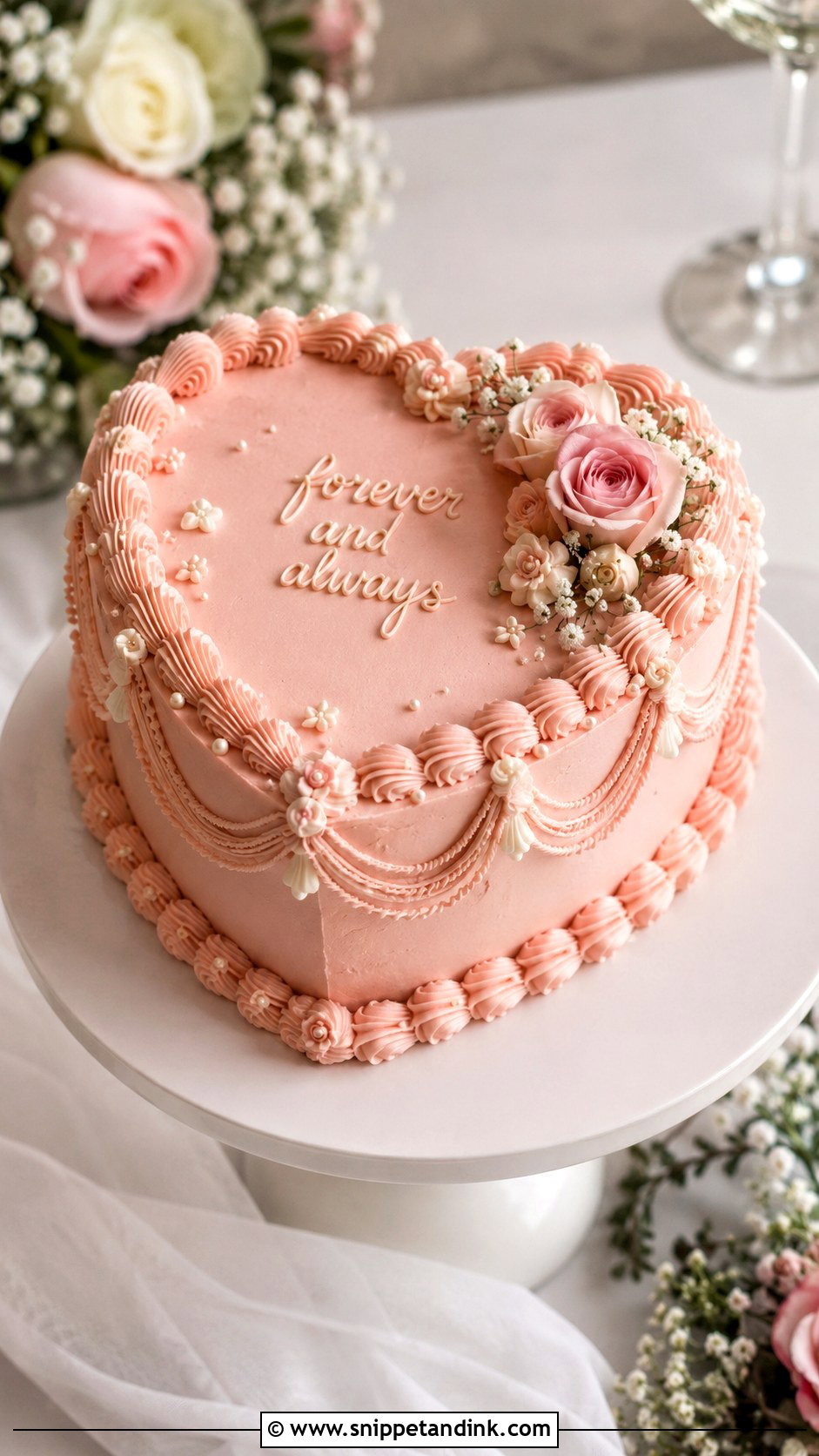 6 Inch Heart Wedding Cake - Snippet and Ink - 20 6 Inch Cake Ideas for Wedding