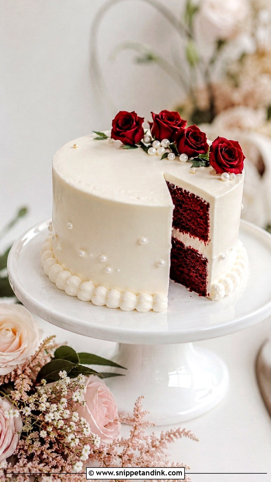 6 Inch Red Velvet Wedding Cake - Snippet and Ink - 20 6 Inch Cake Ideas for Wedding