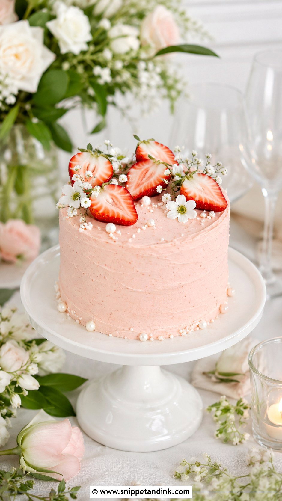 6 Inch Strawberry Wedding Cake - Snippet and Ink - 20 6 Inch Cake Ideas for Wedding