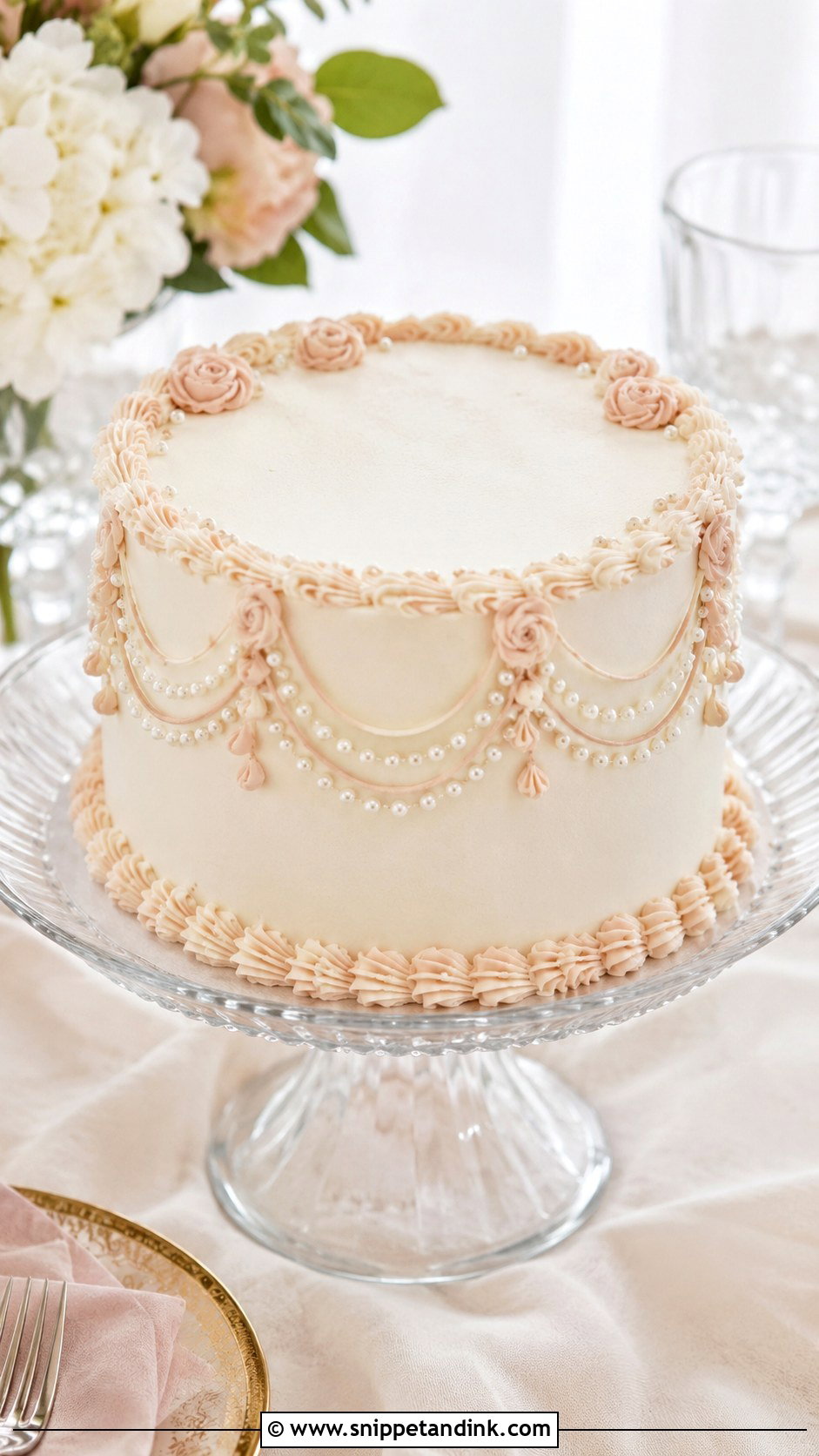 6 Inch Vintage Wedding Cake - Snippet and Ink - 20 6 Inch Cake Ideas for Wedding