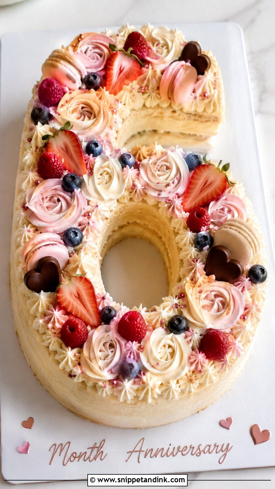 6 Month Anniversary Number 6 Cake - Snippet and Ink - 20 6 Month Anniversary Cake Ideas