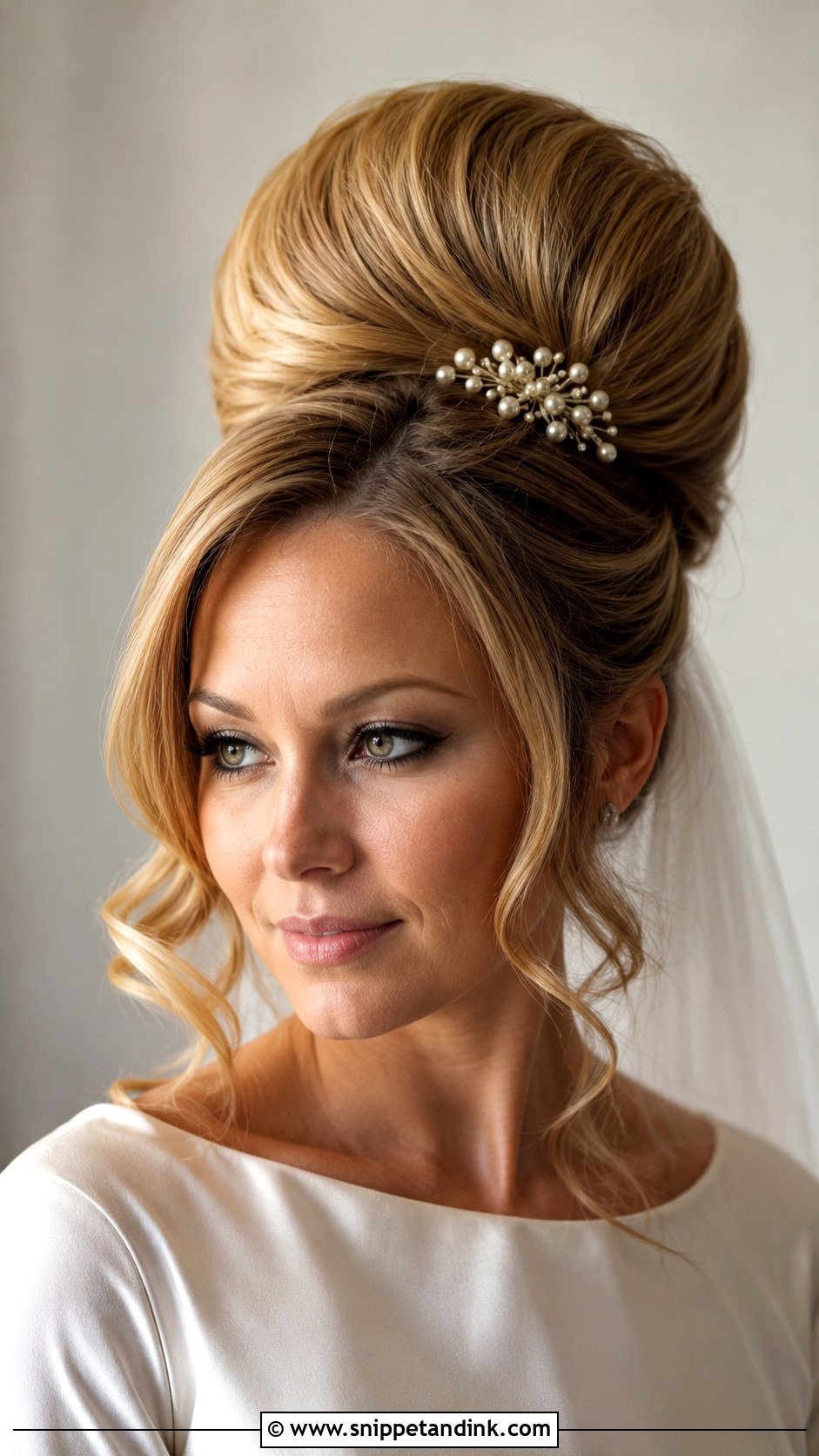 60s Beehive Bridal Hair - Snippet and Ink - 20 60s Bridal Hair Ideas