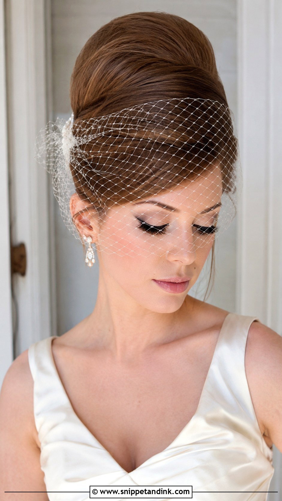 60s Beehive Wedding Updo - Snippet and Ink - 25 60s Wedding Hair Ideas