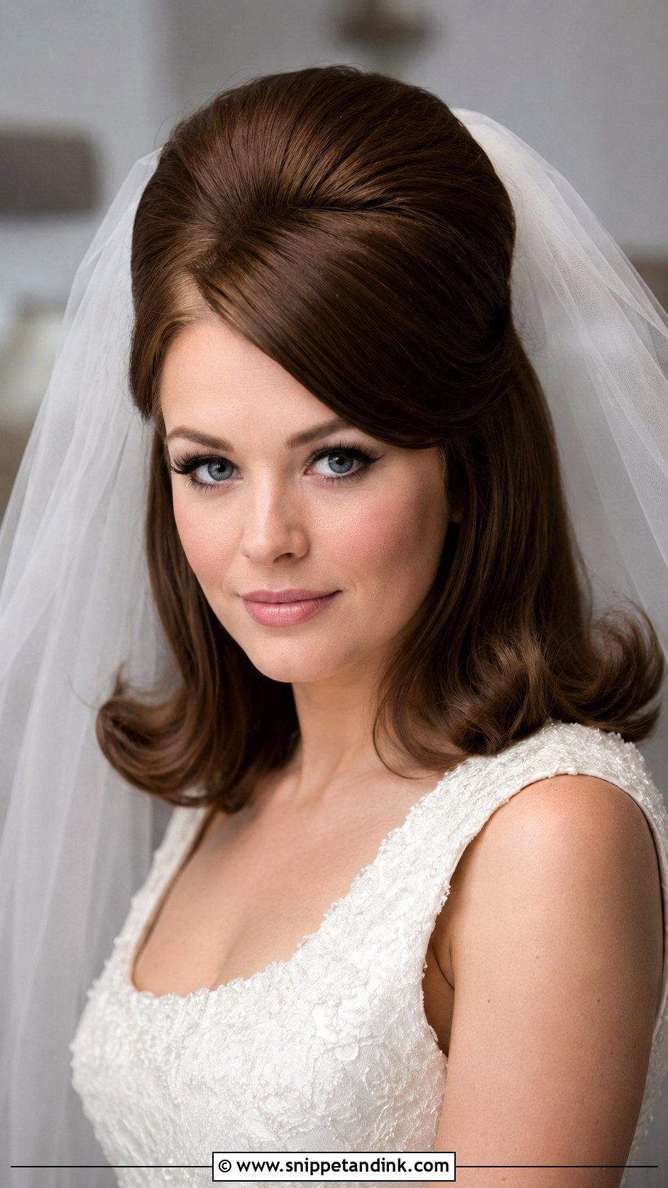 60s Bouffant Bridal Hair - Snippet and Ink - 20 60s Bridal Hair Ideas