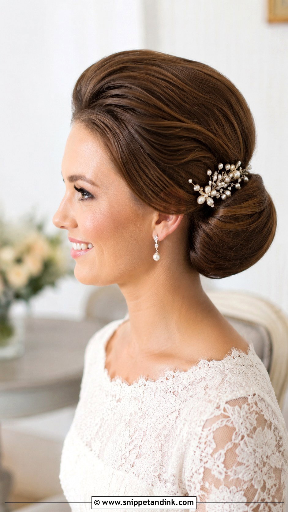 60s Bridal Chignon - Snippet and Ink - 20 60s Bridal Hair Ideas