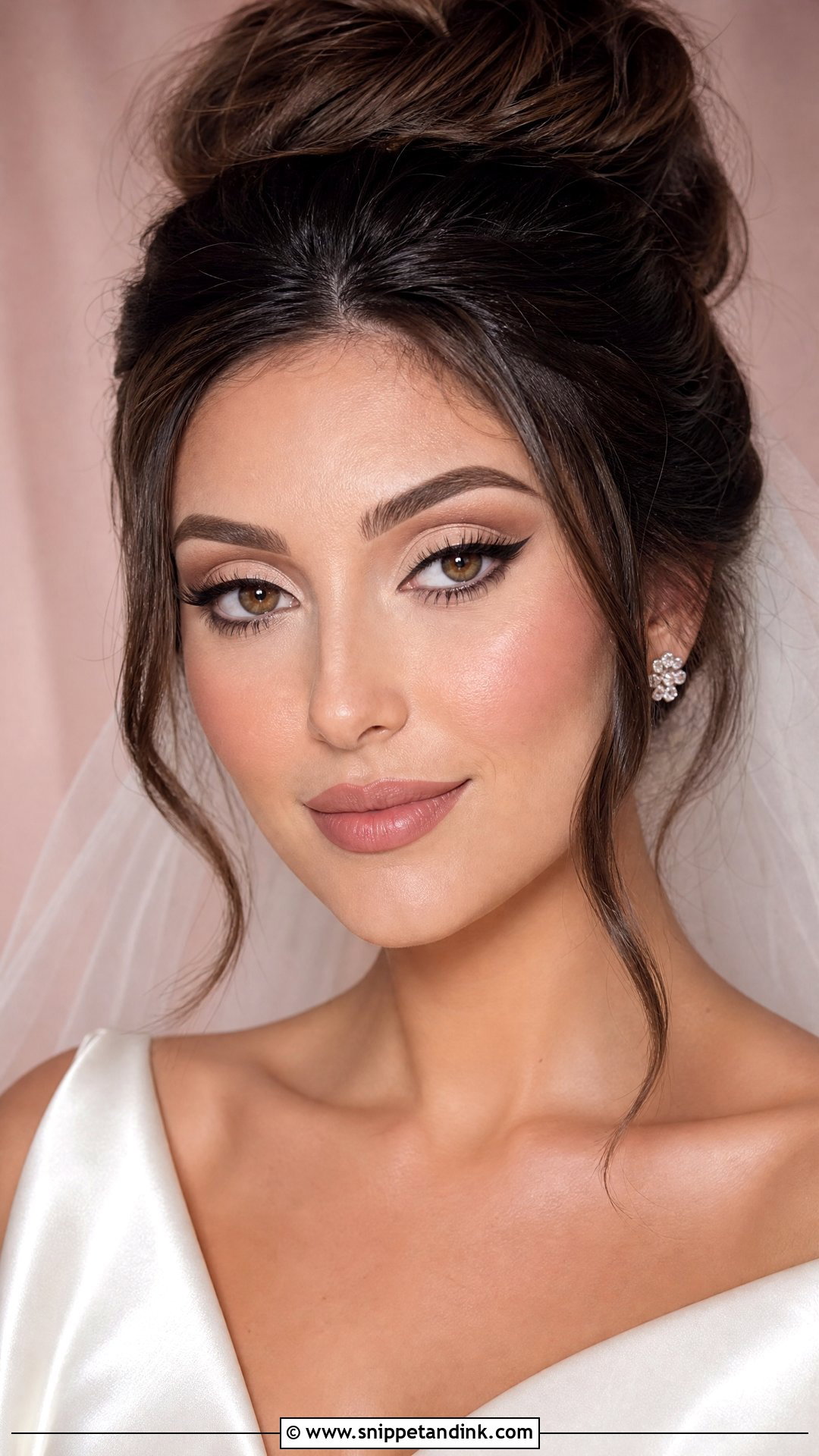 60s Bridal Cut Crease Makeup - Snippet and Ink - 20 60s Wedding Makeup Ideas