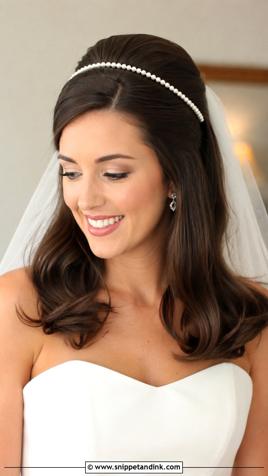 60s Bridal Hair With Headband - Snippet and Ink - 20 60s Bridal Hair Ideas