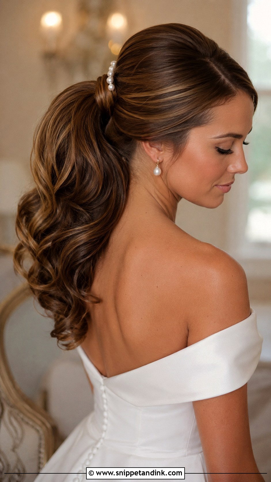 60s Bridal Ponytail - Snippet and Ink - 20 60s Bridal Hair Ideas