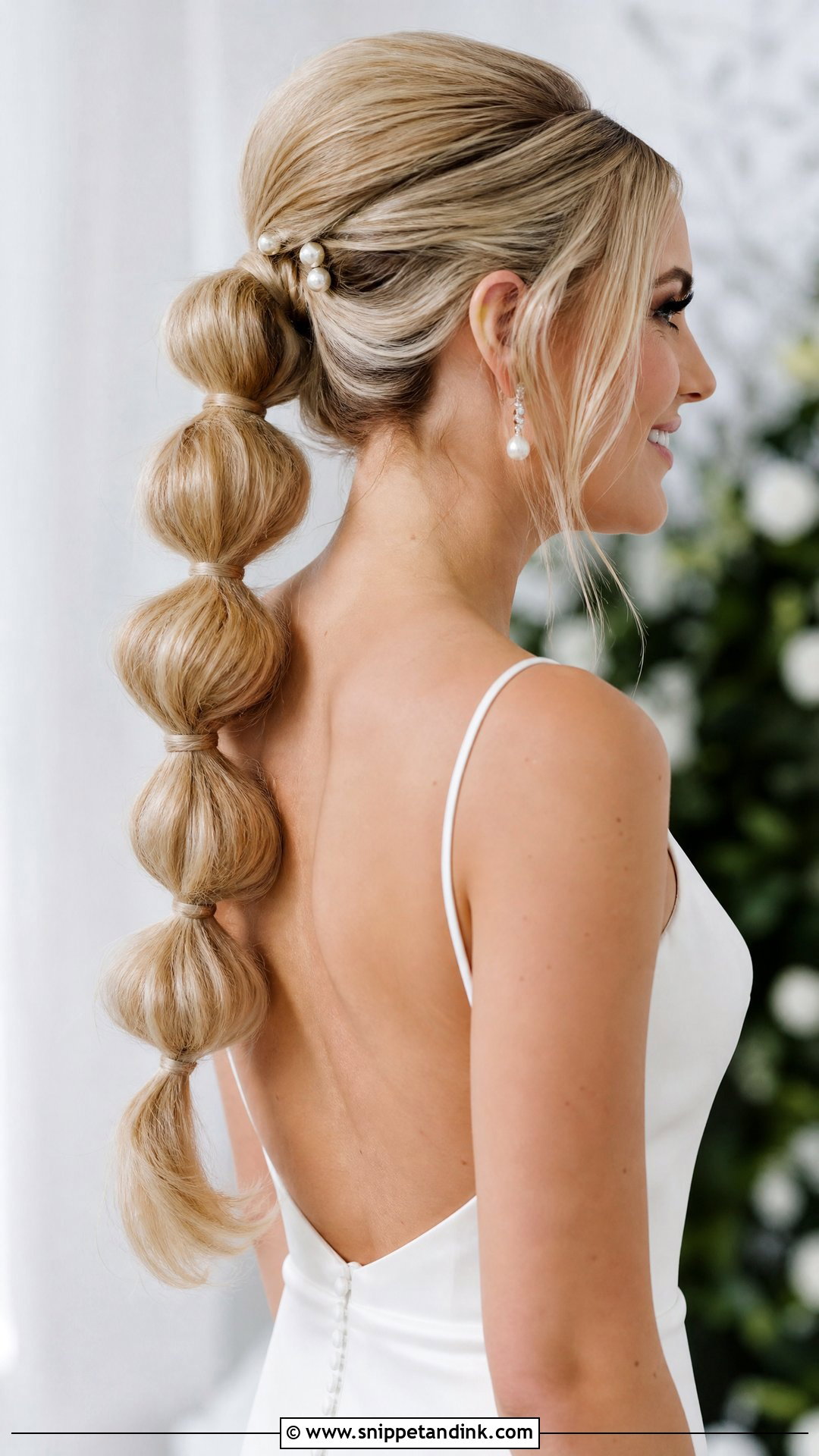 60s Bubble Ponytail Wedding Style - Snippet and Ink - 25 60s Wedding Hair Ideas