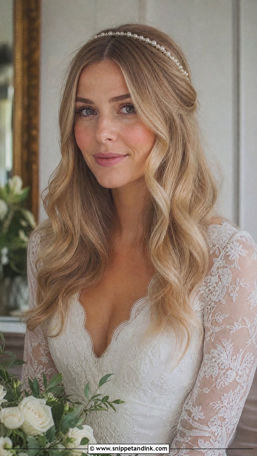 70s Bridal Hair With A Headband - Snippet and Ink - 15 70s Bridal Hair Ideas