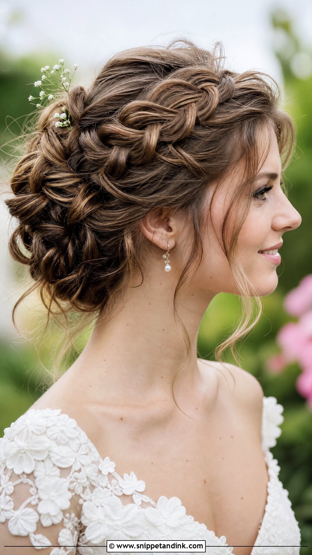 90s Braided Updo Wedding Hair - Snippet and Ink - 20 90s Wedding Hair Ideas