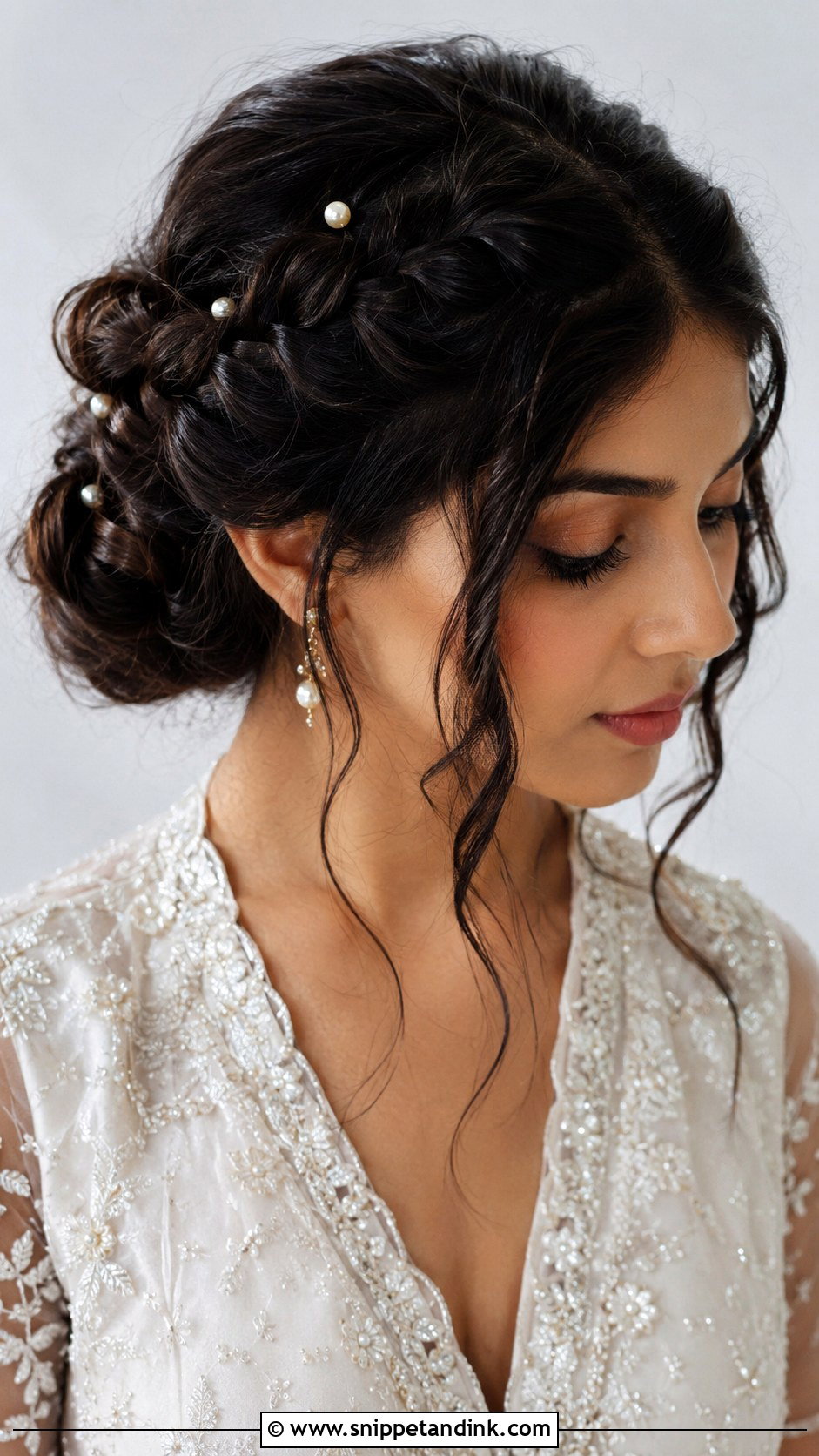 90s Bridal Braided Updo - Snippet and Ink - 20 90s Bridal Hair Ideas