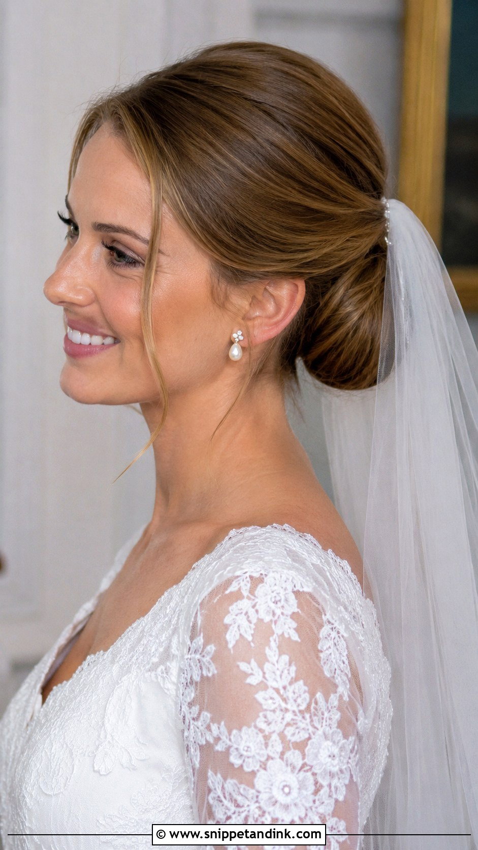 90s Bridal Chignon - Snippet and Ink - 20 90s Bridal Hair Ideas