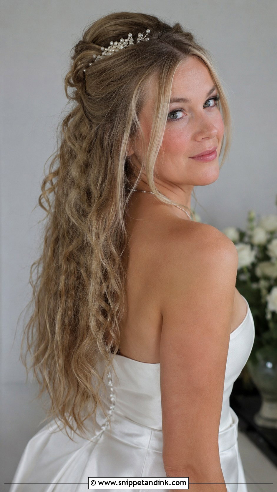 90s Bridal Crimped Hair - Snippet and Ink - 20 90s Bridal Hair Ideas