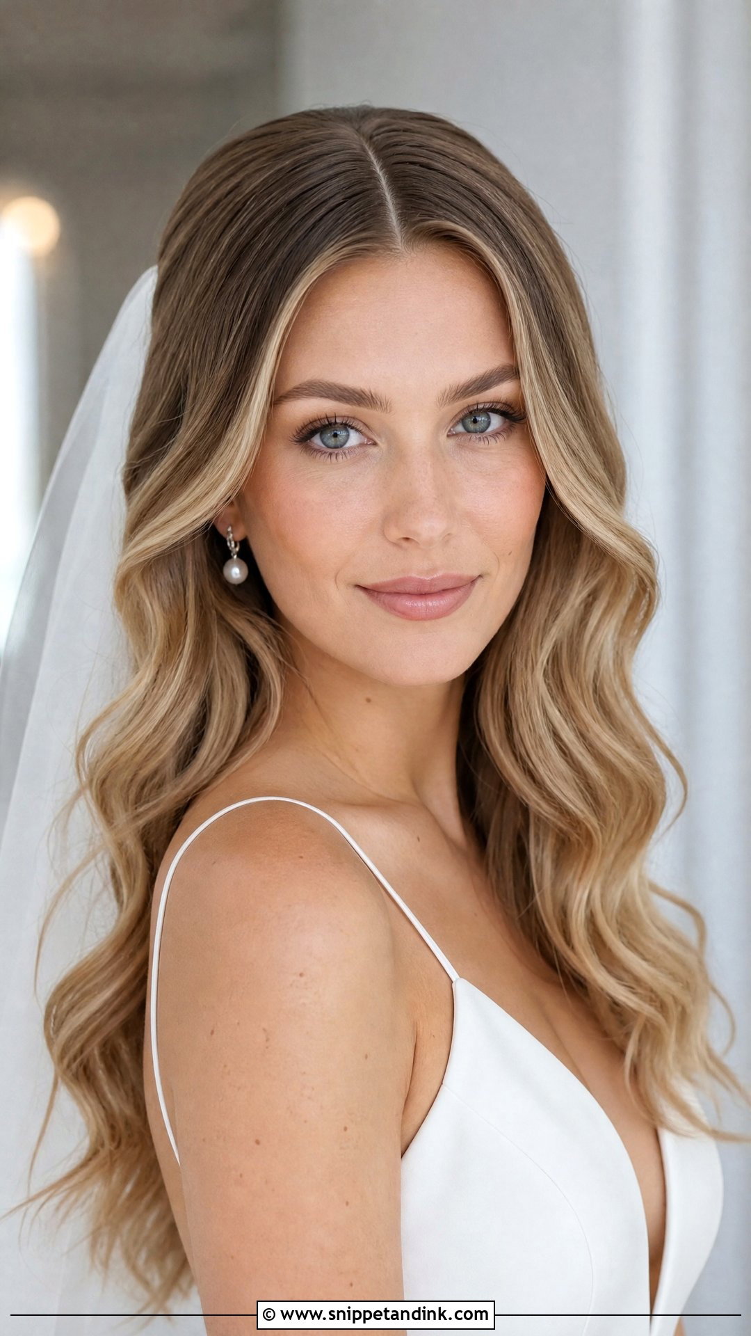 90s Center Part Wedding Hair - Snippet and Ink - 20 90s Wedding Hair Ideas
