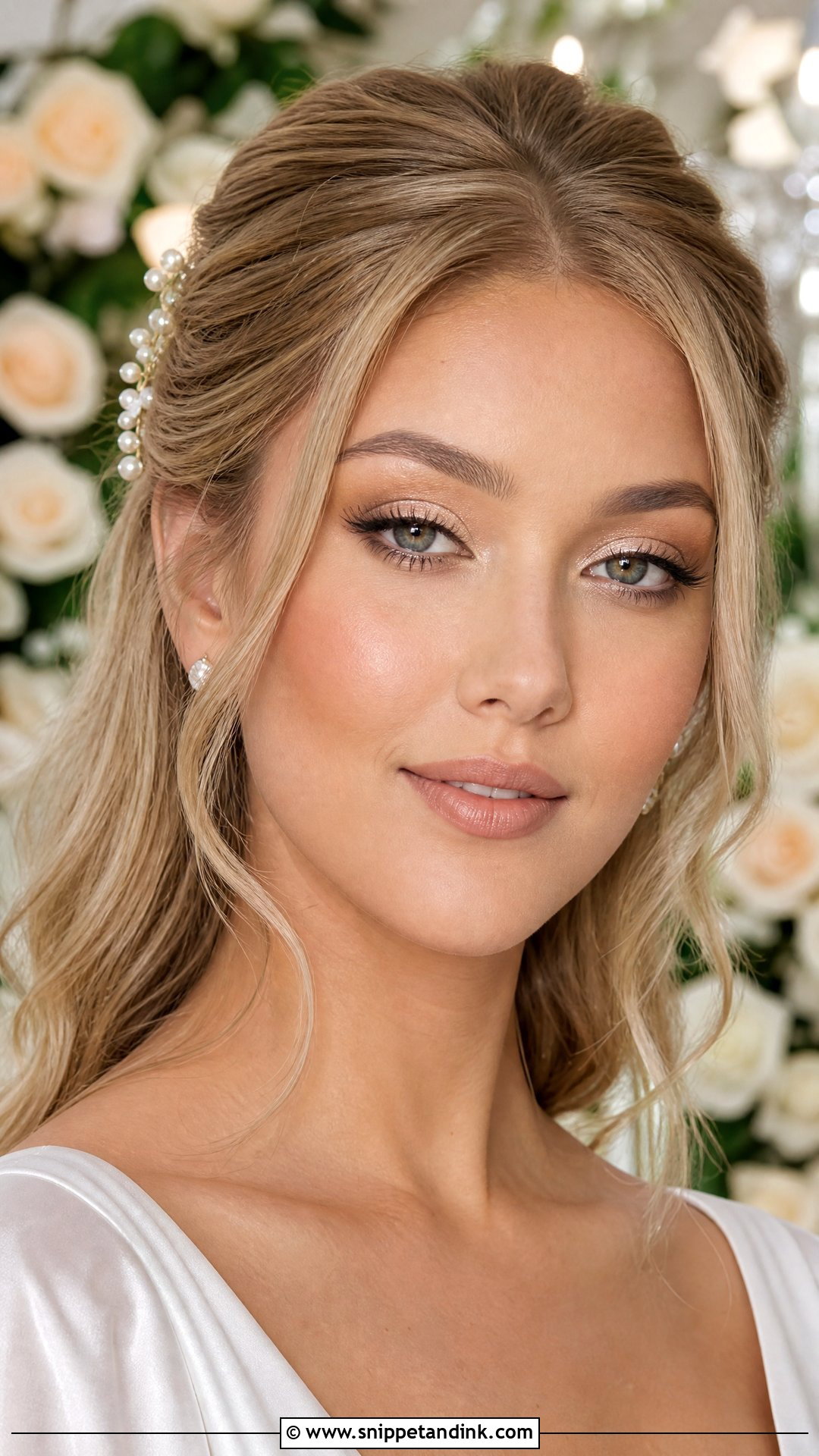90s Champagne Eye Bridal Makeup - Snippet and Ink - 20 90s Bridal Makeup Ideas