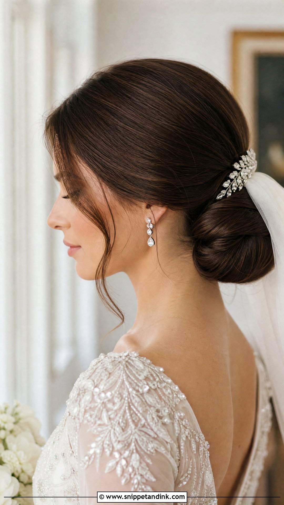 90s Chignon Wedding Hair - Snippet and Ink - 20 90s Wedding Hair Ideas