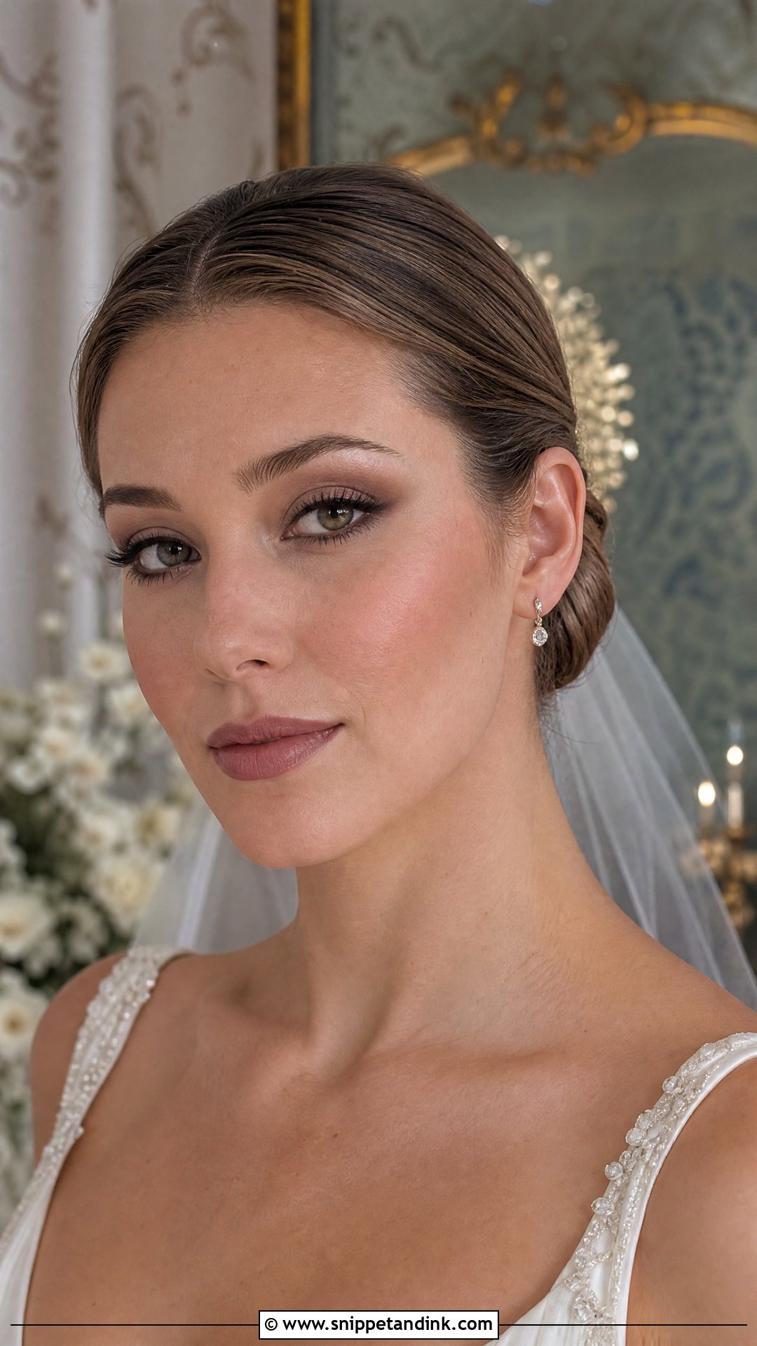90s Cool Taupe Bridal Makeup - Snippet and Ink - 20 90s Bridal Makeup Ideas