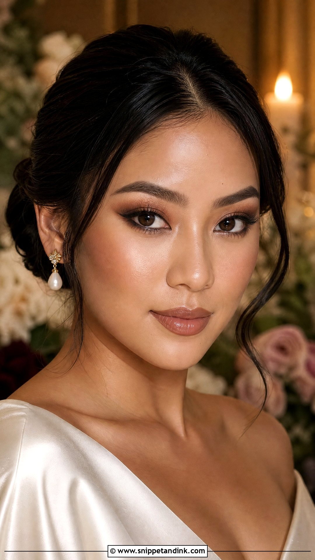 90s Espresso Eye Bridal Makeup - Snippet and Ink - 20 90s Bridal Makeup Ideas