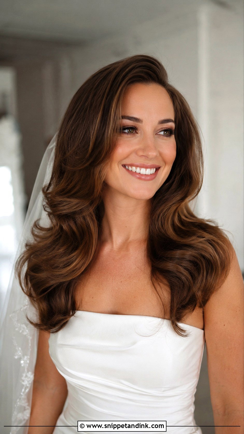 90s Inspired Bridal Blowout - Snippet and Ink - 25 Long Wedding Hair Ideas