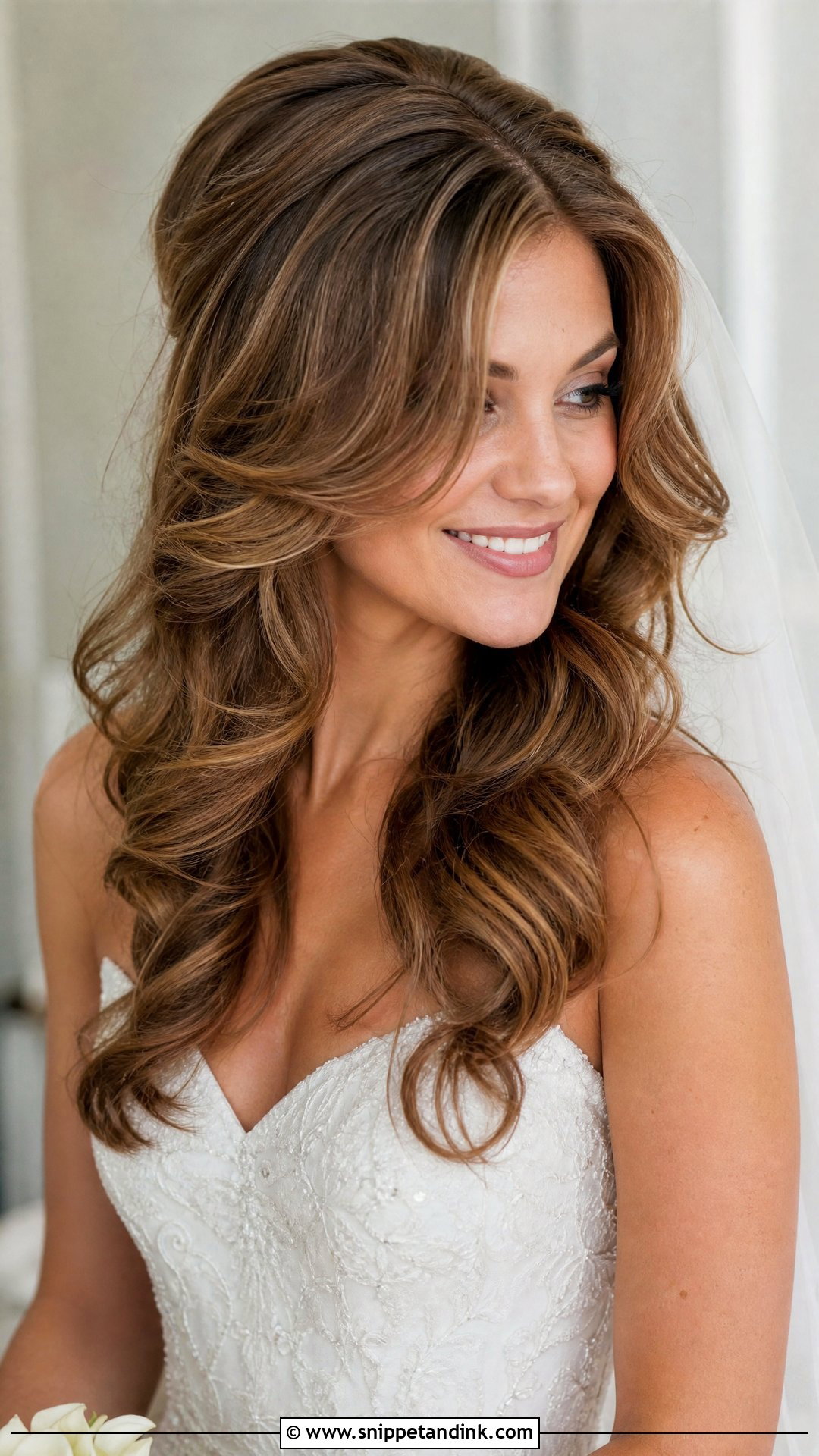 90s Layered Waves Wedding Hair - Snippet and Ink - 20 90s Wedding Hair Ideas