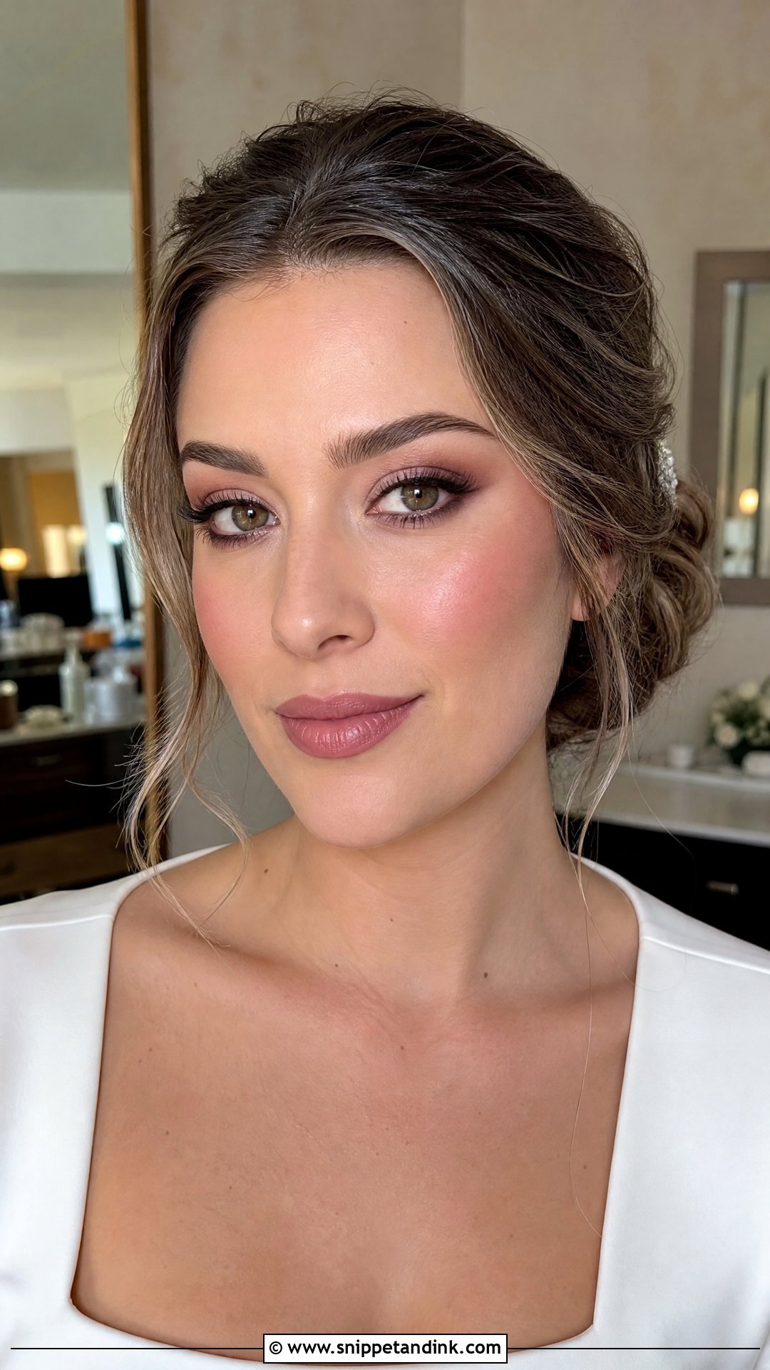 90s Mauve Lip Wedding Makeup - Snippet and Ink - 20 90s Wedding Makeup Ideas