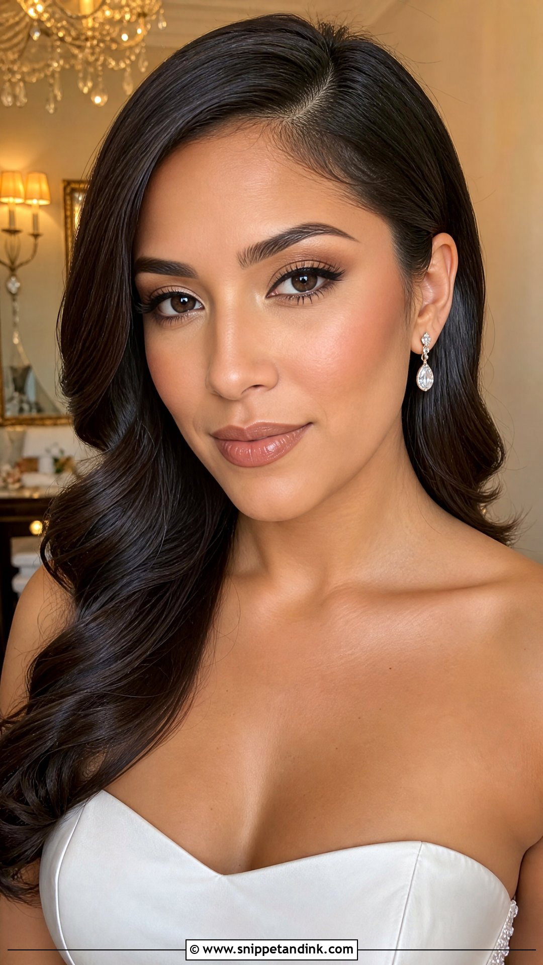 90s Nude Lip Wedding Makeup - Snippet and Ink - 20 90s Wedding Makeup Ideas