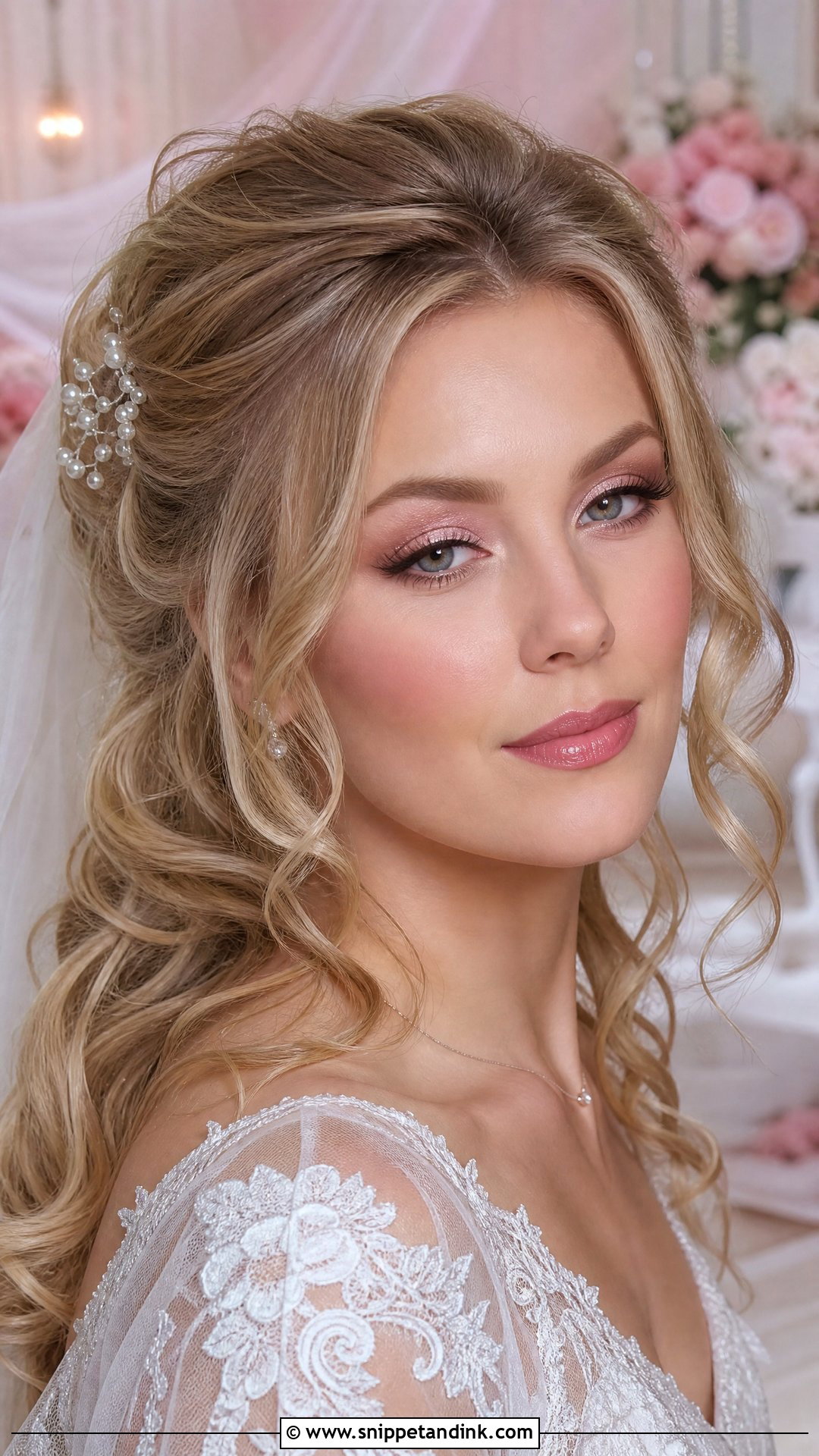 90s Pink Frost Bridal Makeup - Snippet and Ink - 20 90s Bridal Makeup Ideas