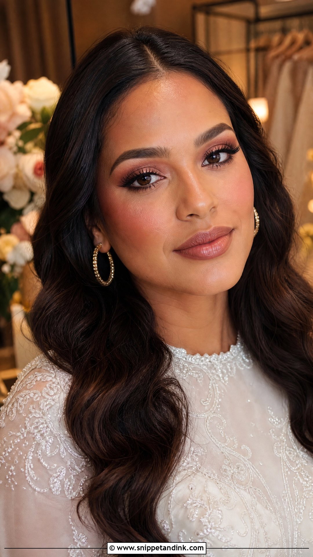 90s Rose Brown Bridal Makeup - Snippet and Ink - 20 90s Bridal Makeup Ideas