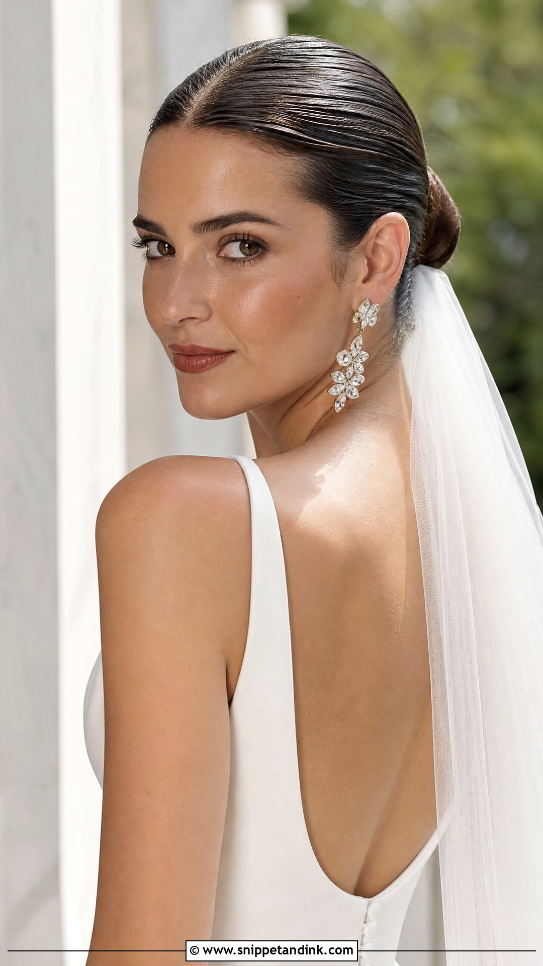 90s Slicked Back Wedding Hair - Snippet and Ink - 20 90s Wedding Hair Ideas