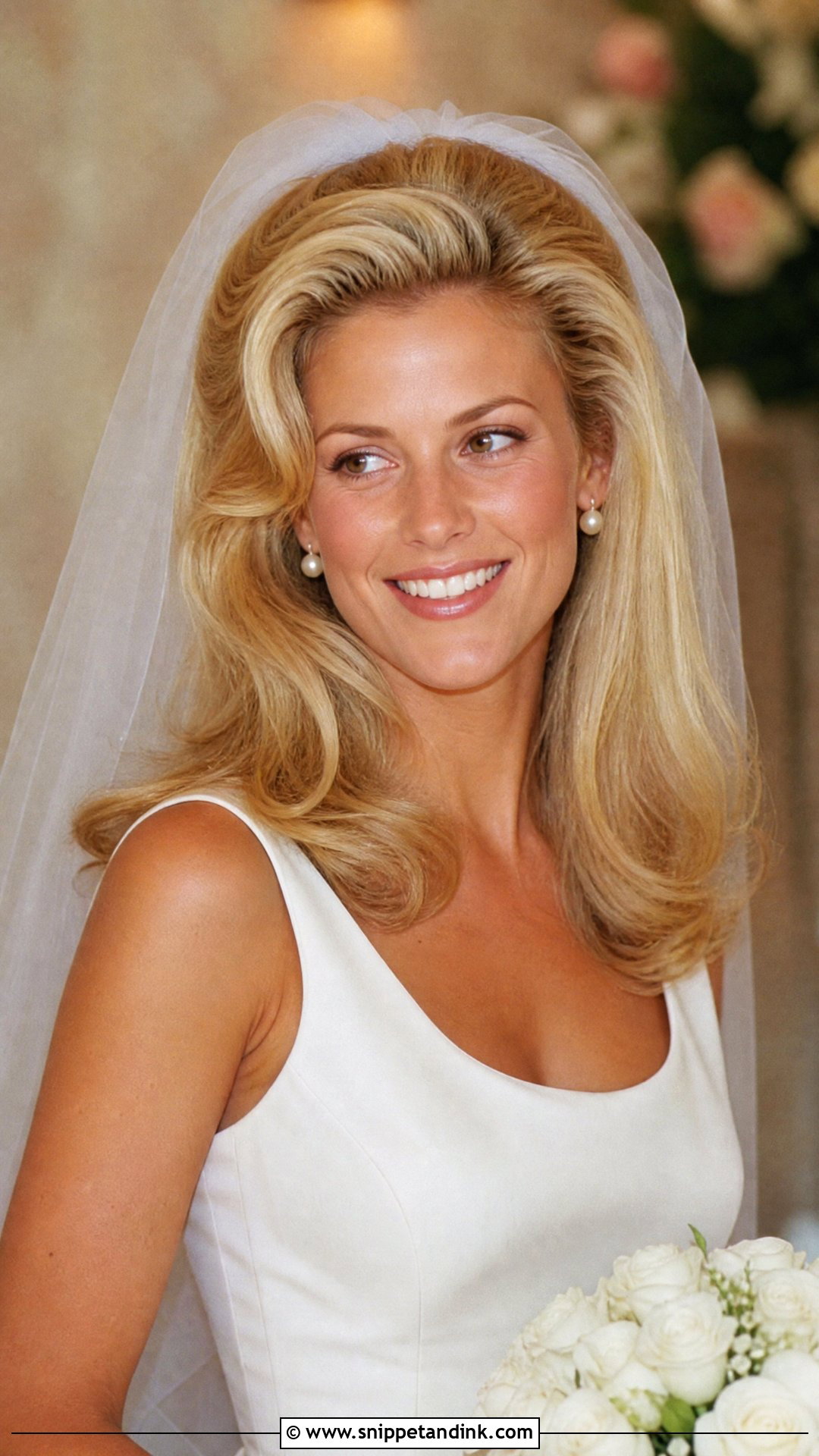 90s Supermodel Blowout Wedding Hair - Snippet and Ink - 15 90s Wedding Hairstyles