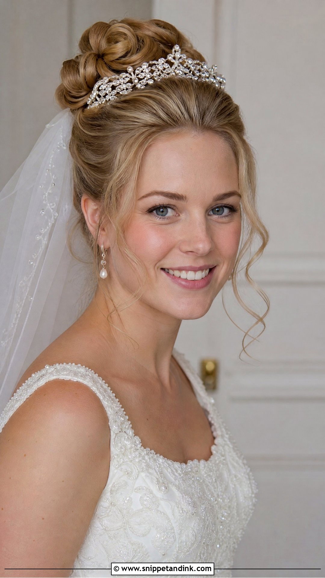 90s Tiara Wedding Updo - Snippet and Ink - 15 90s Wedding Hairstyles