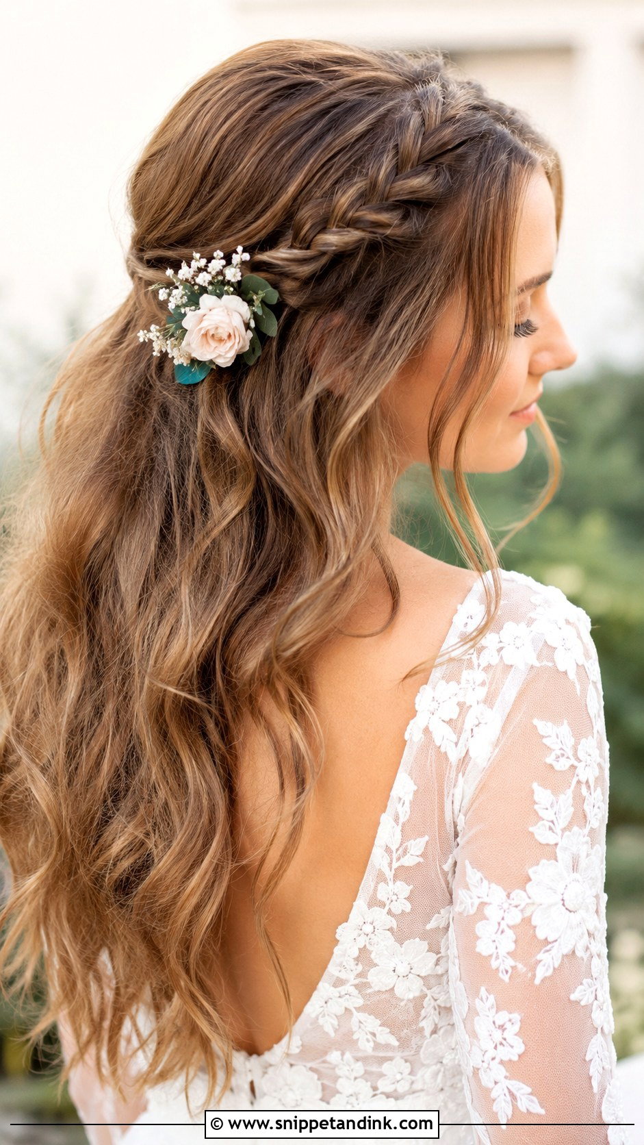 Accent Braid With Waves - Snippet and Ink - 30 Hair for Wedding Ideas