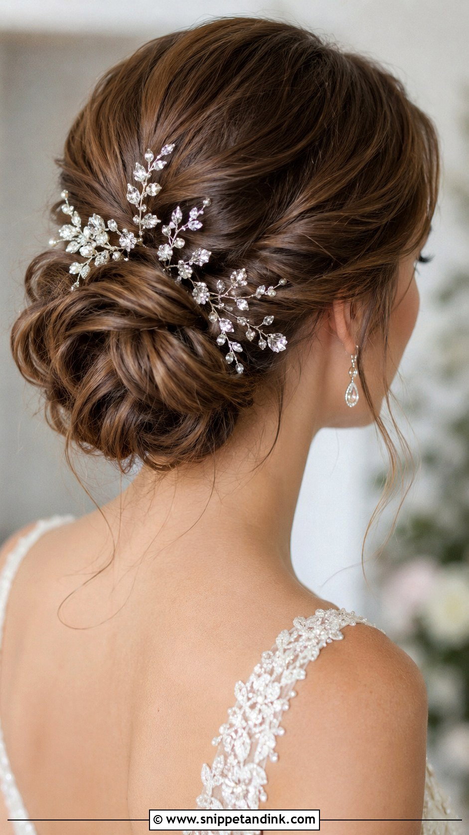 Accessorized Bridal Updo - Snippet and Ink - 30 Bridal Hairstyles for Long Hair
