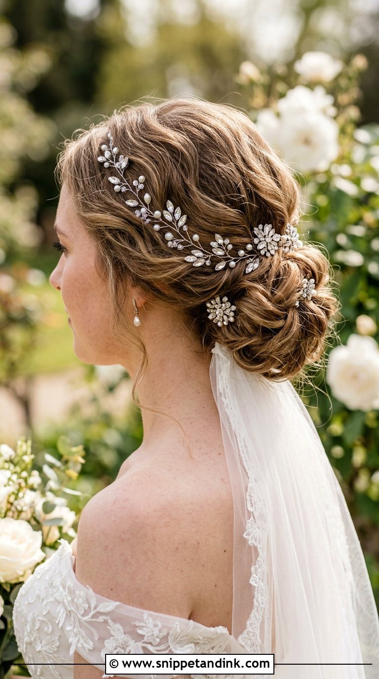 Accessorized Bun Tutorial - Snippet and Ink - 20 Bridal Hair Tutorial Ideas