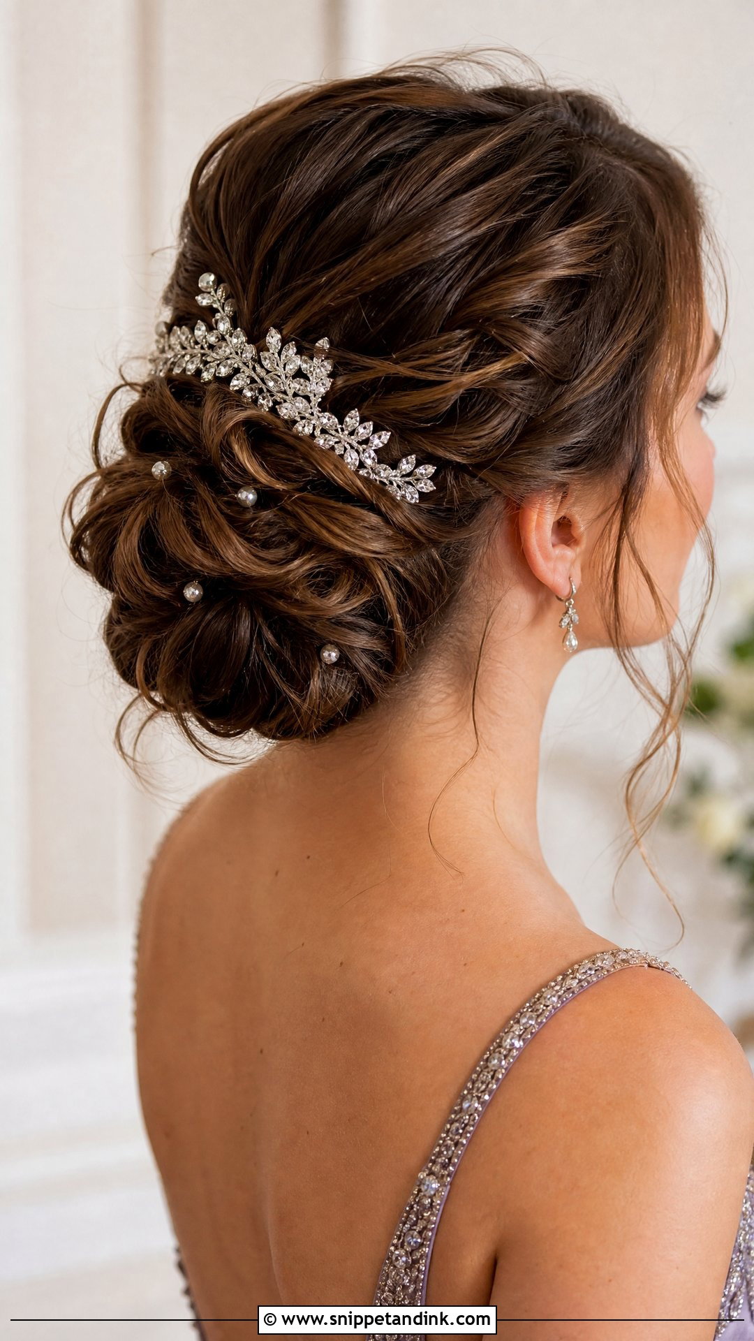 Accessorized Bun Wedding Hairstyle - Snippet and Ink - 20 Wedding Hairstyle Ideas