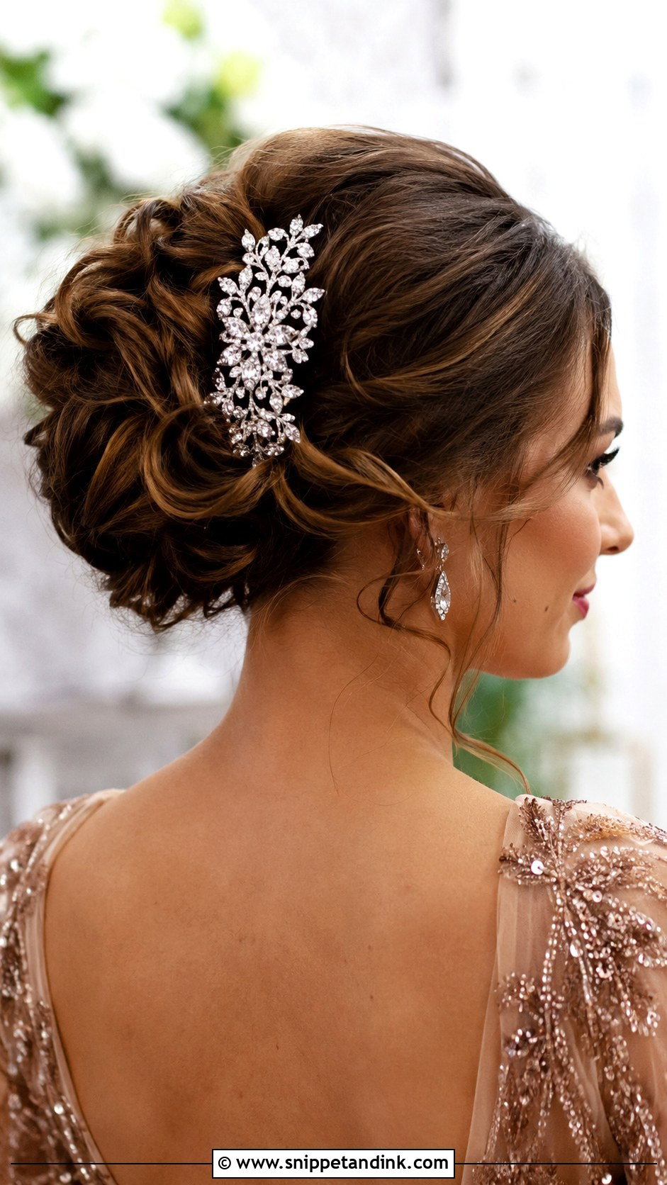 Accessorized Elegant Updo - Snippet and Ink - 20 Black Tie Wedding Hair Ideas