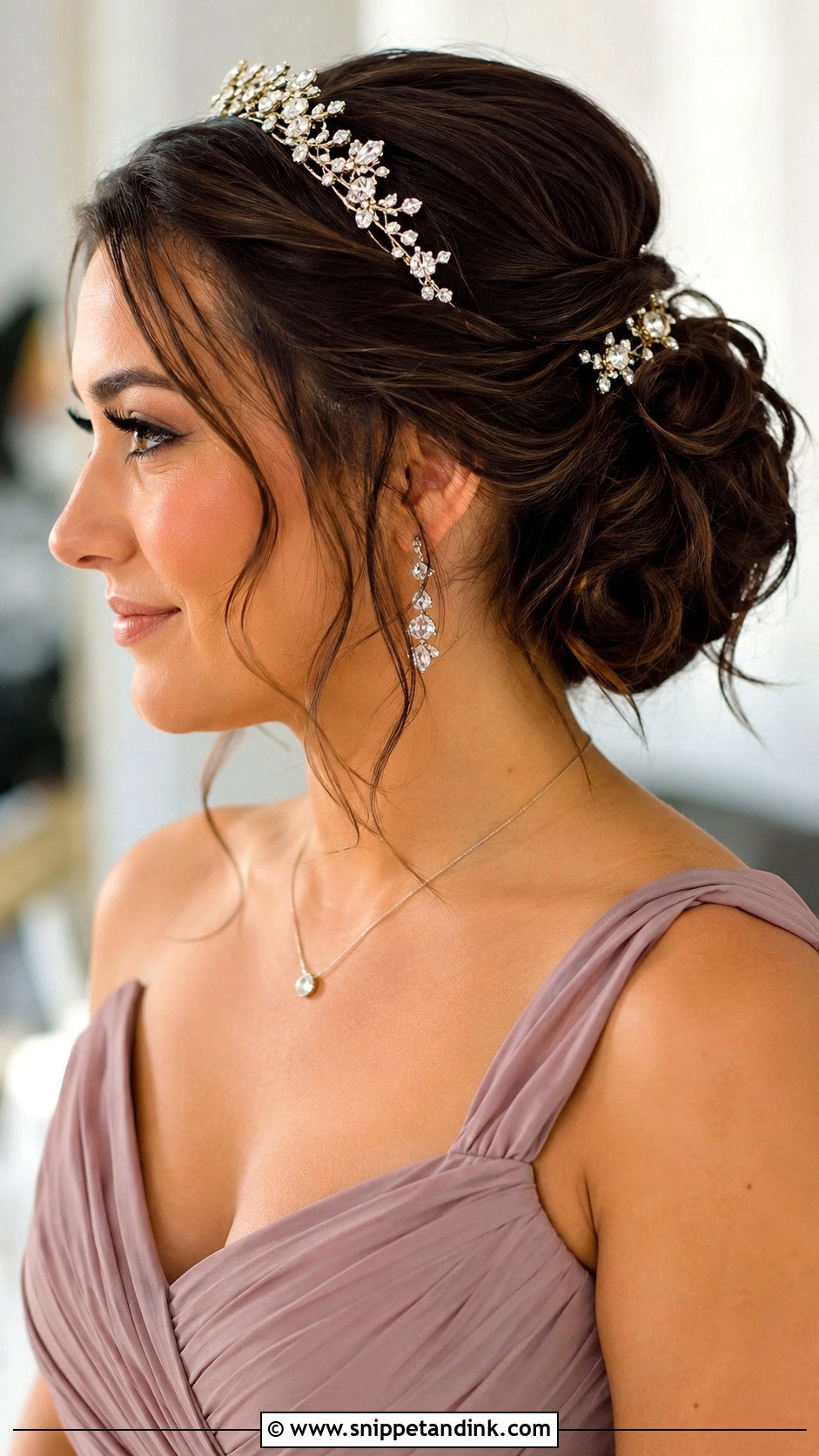 Accessorized Updo - Snippet and Ink - 30 Bridemaids Hairstyles