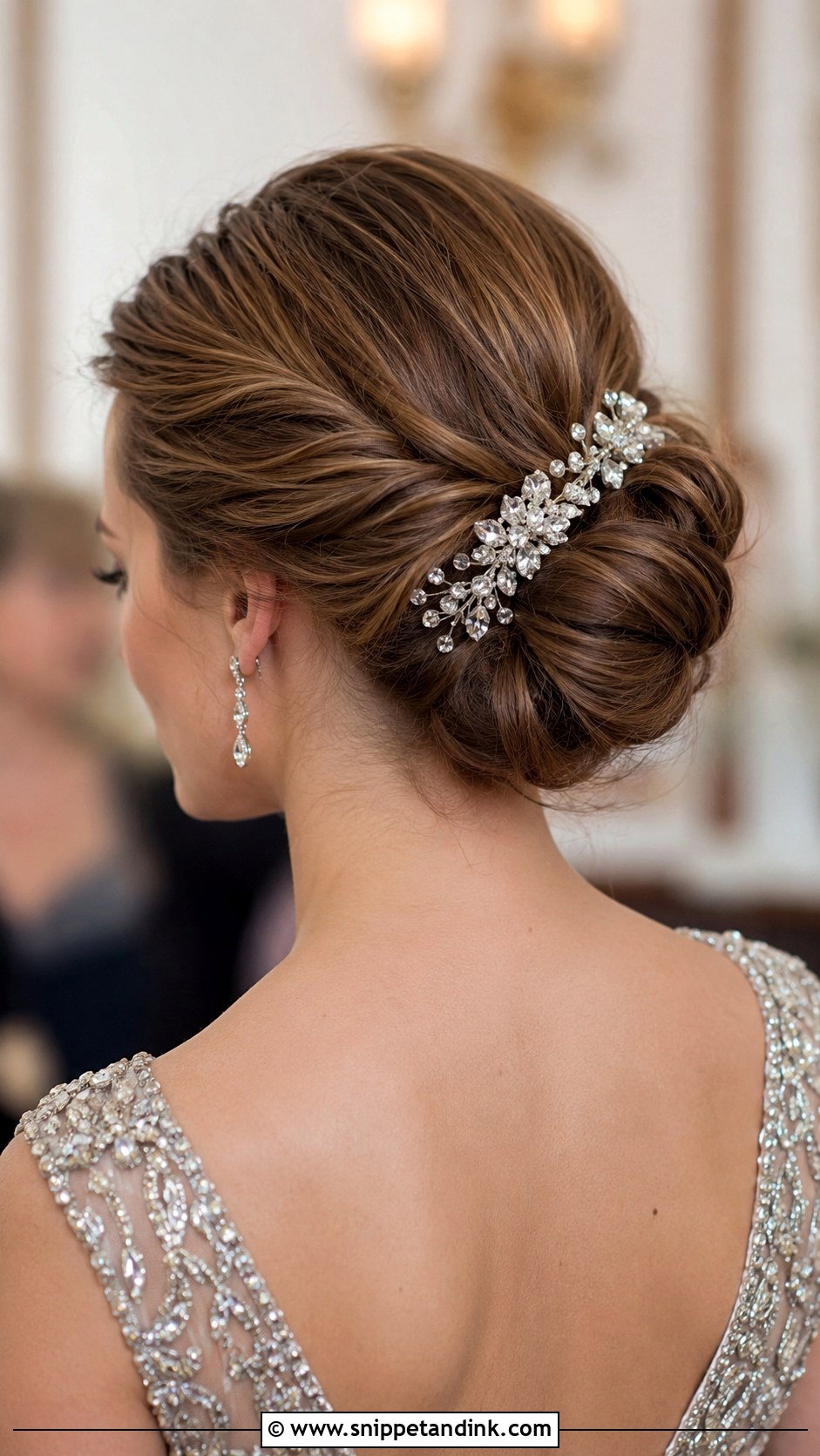 Accessorized Updo - Snippet and Ink - 30 Engagement Hair Ideas