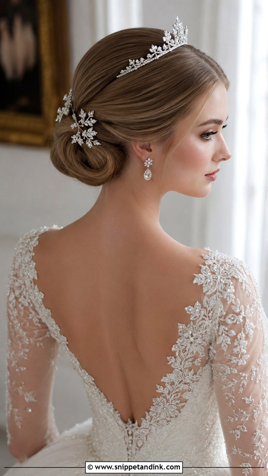 Accessorized Updo Bridal Hairstyle - Snippet and Ink - 20 Trending Bridal Hairstyles