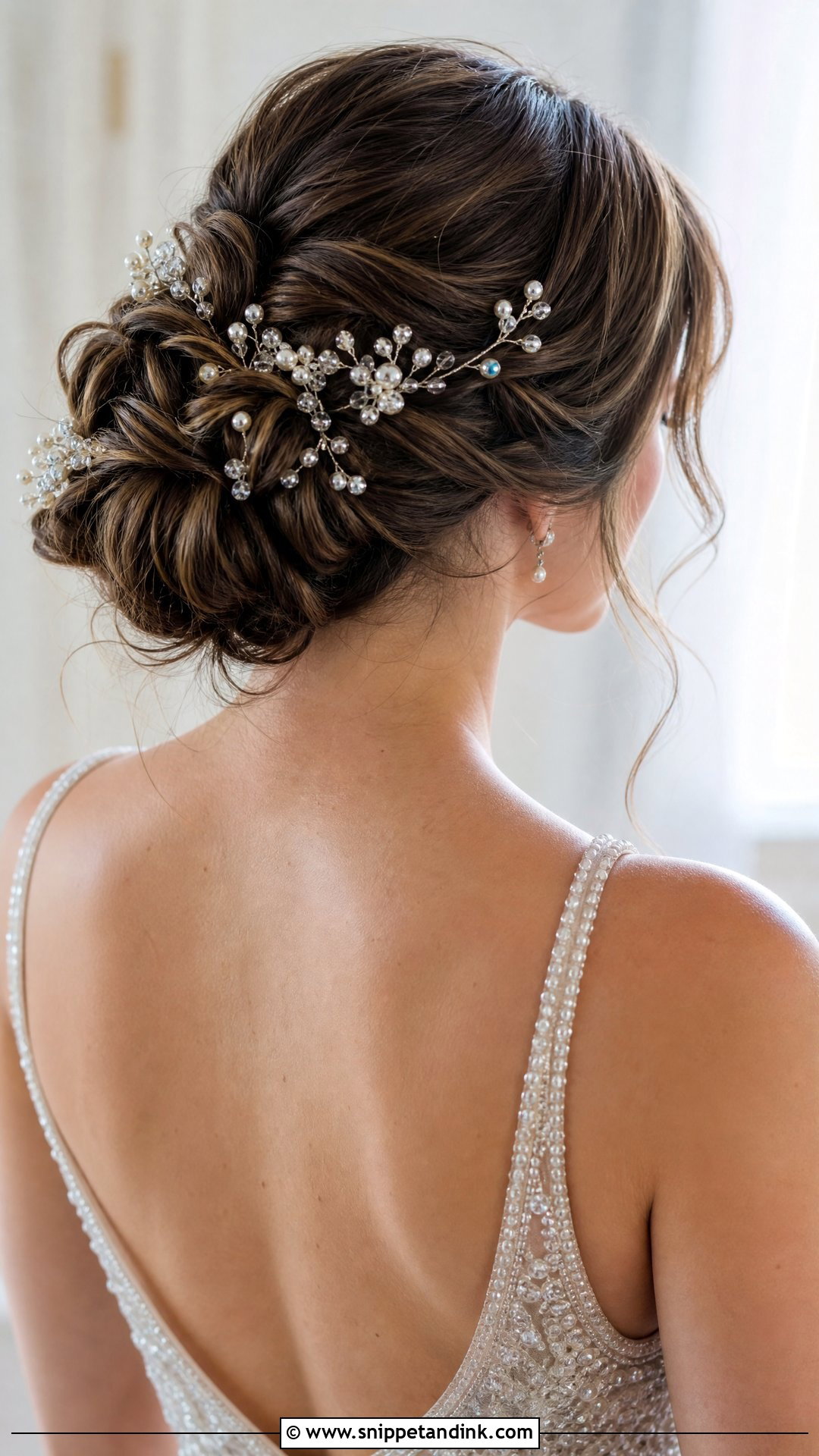 Accessorized Updo Wedding Hairstyle - Snippet and Ink - 20 Hairstyle for Wedding Party Ideas