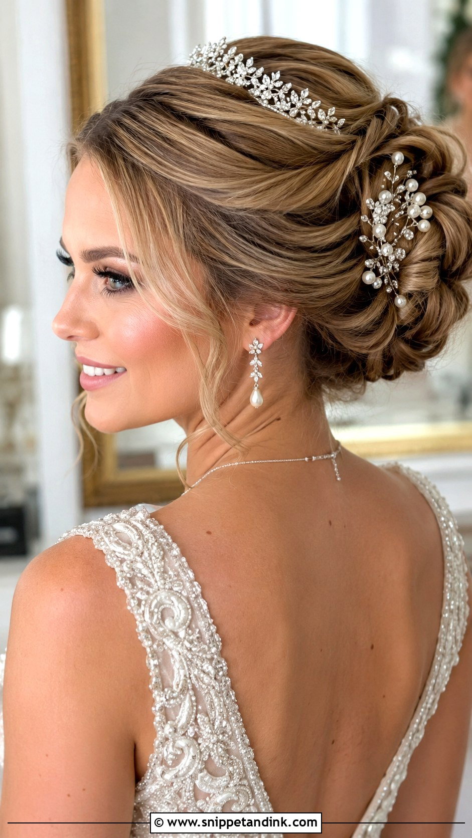 Accessorized Updo Wedding Hairstyle - Snippet and Ink - 20 Western Wedding Hairstyles